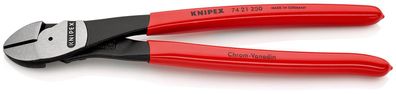 KNIPEX 74 21 250 Kraft-Seitenschneider mit Kunststoff überzogen schwarz atramentie