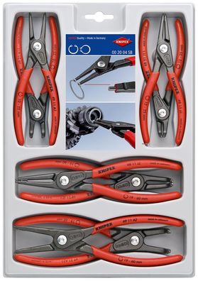 KNIPEX 00 20 04 SB Präzisions-Sicherungsringzangen-Set