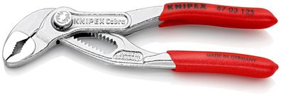 KNIPEX 87 03 125 Cobra® Hightech-Wasserpumpenzange mit rutschhemmendem Kunststoff ...