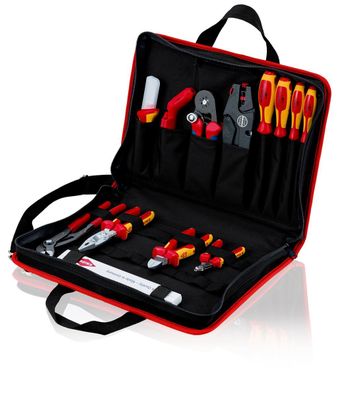 KNIPEX 00 21 11 Werkzeugtasche "Kompakt" Elektro 14-teilig