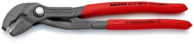 KNIPEX 85 51 250 A Federbandschellenzange mit rutschhemmendem Kunststoff überzogen...