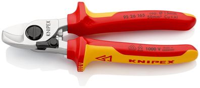 KNIPEX 95 26 165 SB Kabelschere mit Öffnungsfeder isoliert mit Mehrkomponenten-Hül...