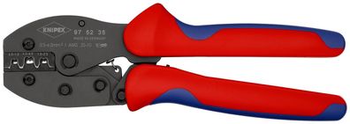 KNIPEX 97 52 35 SB PreciForce® Crimpzange mit Mehrkomponenten-Hüllen brüniert 220 mm