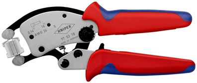 KNIPEX 97 53 18 Twistor16® Selbsteinstellende Crimpzange für Aderendhülsen mit ...