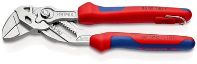 KNIPEX 86 05 180 T BK Zangenschlüssel Zange und Schraubenschlüssel in einem Werkze...