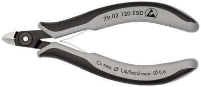 KNIPEX 79 02 120 ESD Präzisions-Elektronik-Seitenschneider ESD mit Mehrkomponenten...