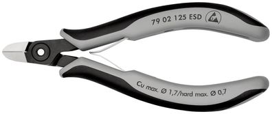 KNIPEX 79 02 125 ESD Präzisions-Elektronik-Seitenschneider ESD mit Mehrkomponenten...