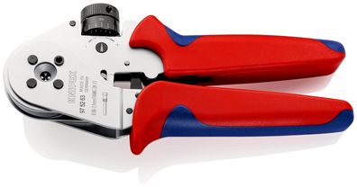 KNIPEX 97 52 63 Vierdornpresszange für gedrehte Kontakte mit Mehrkomponenten-Hülle