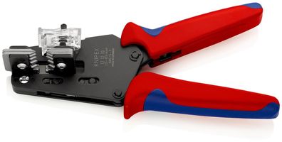 KNIPEX 12 12 10 Präzisions-Abisolierzange mit Formmessern mit Mehrkomponenten-Hüll...