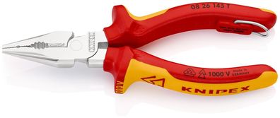 KNIPEX 08 26 145 T BK Spitz-Kombizange isoliert mit Mehrkomponenten-Hüllen, VDE-ge...