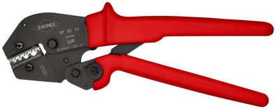 KNIPEX 97 52 13 Crimpzange auch für Zweihandbedienung mit rutschhemmenden Kunststo
