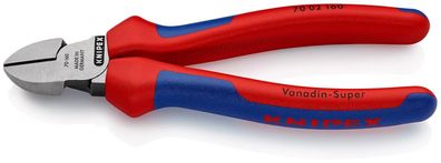 KNIPEX 70 02 160 SB Seitenschneider mit Mehrkomponenten-Hüllen schwarz atramentier