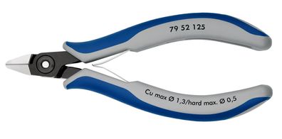 KNIPEX 79 52 125 Präzisions-Elektronik-Seitenschneider mit Mehrkomponenten-Hüllen ...