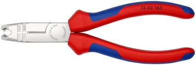 KNIPEX 13 45 165 Abmantelungszange mit Mehrkomponenten-Hüllen verchromt 165 mm