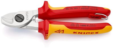 KNIPEX 95 16 165 T BK Kabelschere isoliert mit Mehrkomponenten-Hüllen, VDE-geprüft...