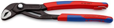 KNIPEX 87 02 250 T BK Cobra® Hightech-Wasserpumpenzange mit Mehrkomponenten-Hüllen...