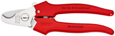 KNIPEX 95 05 165 SB Kabelschere Griffe mit Kunststoff umspritzt mit Kunststoff ...