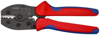 KNIPEX 97 52 33 SB PreciForce® Crimpzange mit Mehrkomponenten-Hüllen brüniert 220 mm