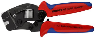 KNIPEX 97 53 09 Selbsteinstellende Crimpzange für Aderendhülsen mit Fronteinführun...