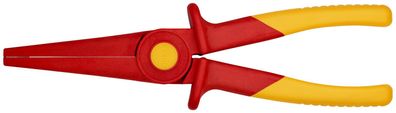 KNIPEX 98 62 02 Flachrundzange aus Kunststoff isolierend mit Weichkunststoff-Zone