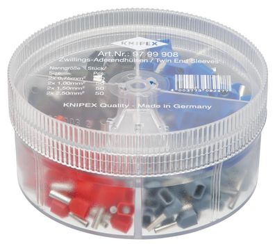KNIPEX 97 99 908 Sortimentsboxen mit Twin-Aderendhülsen
