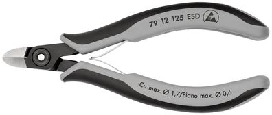 KNIPEX 79 12 125 ESD Präzisions-Elektronik-Seitenschneider ESD mit Mehrkomponenten...