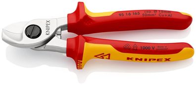 KNIPEX 95 16 165 Kabelschere isoliert mit Mehrkomponenten-Hüllen, VDE-geprüft ...