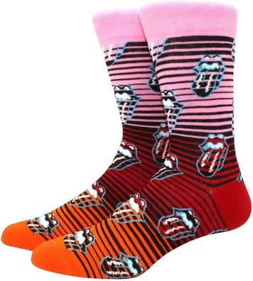 The Rolling Stones Ruby Tuesday Socken - Lustige Musik Motiv-Socken in 3/4-Länge