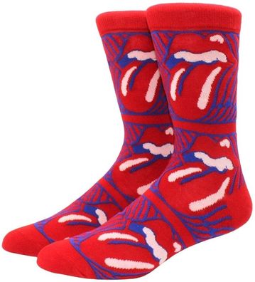 The Rolling Stones Stripe Me Up Socken - Lustige Musik Motiv-Socken in 3/4-Länge