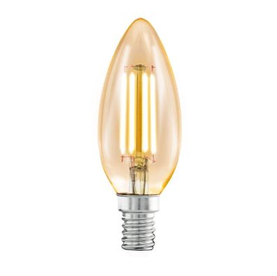 EGLO E14 C35 LED Leuchtmittel amber 4W 320lm 2200K 3,5x9,8cm