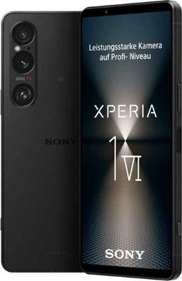 Sony Xperia 1 VI Schwarz 256GB 12GB RAM (Ohne Simlock) (Dual SIM)