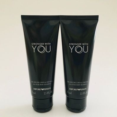 Emporio Armani Stronger With You All-Over Body Shampoo 150ml (2x 75ml)