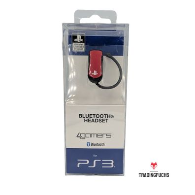 PS3 Bluetooth Headset von 4Gamers für Sony PlayStation 3 Mono Chat Ohrstück NEU