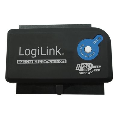 LogiLink AU0028A, USB 3.0, IDE / SATA, Schwarz