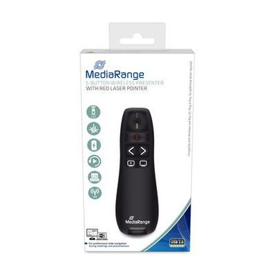 Mediarange MROS220, RF, USB, 15 m, Schwarz