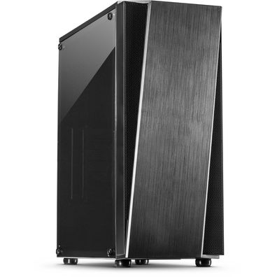 Inter-Tech T-11 Televen, Tower, PC, Schwarz, ATX, ITX, micro ATX, 16,5 cm, 30,5 cm