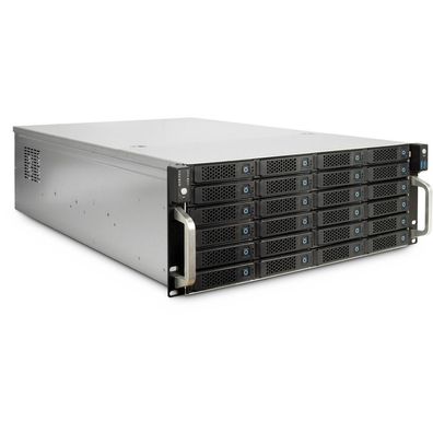 Inter-Tech 4U-4724, HDD-Gehäuse, 2.5/3.5 Zoll, SAS, SATA, Hot-Swap, Rack-Einbau, Grau