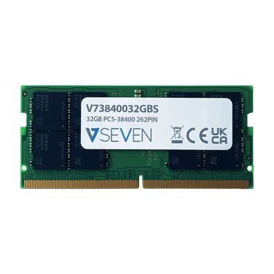 V7 V73840032GBS, 32 GB, 1 x 32 GB, DDR5, 4800 MHz, 262-pin SO-DIMM