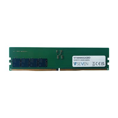 V7 V73840032GBD, 32 GB, 1 x 32 GB, DDR5, 4800 MHz, 288-pin DIMM