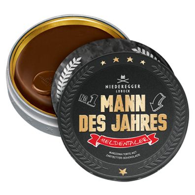 Niederegger Marzipan Mann des Jahres Taler Zartbitter Schokolade 185g