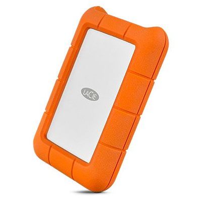 LaCie Rugged USB-C, 1 TB, 2.5", 3.2 Gen 1 (3.1 Gen 1), Orange, Silber