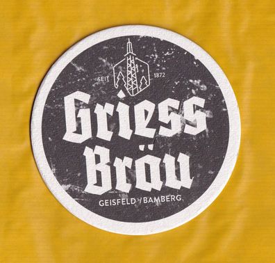 Brauerei Griess - Geisfeld (LK. Bamberg ) - ein ungebrauchter Bierdeckel (4)