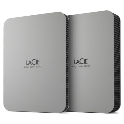 LaCie Mobile Drive (2022), 4 TB, 2.5", 3.2 Gen 1 (3.1 Gen 1), Silber