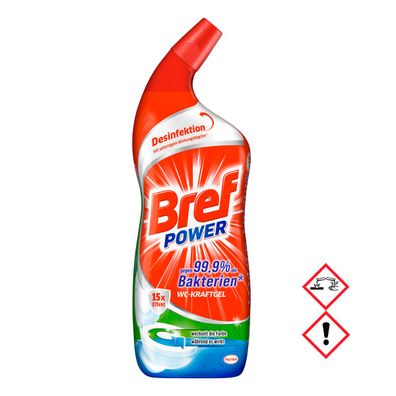 Bref Power WC Kraft Gel wechselt die Farbe während es wirkt 750ml