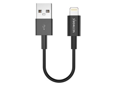 Networx Lightning Kabel USB auf Lightning 2.0 12 cm schwarz