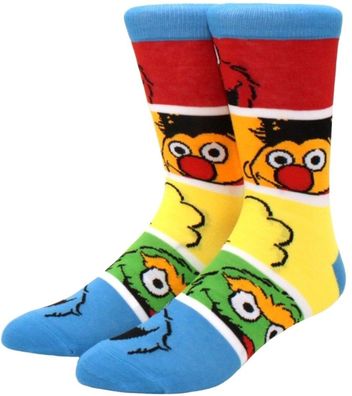 Sesamstraße Team Socken - Cartoon Sesame Street Muppet Show Motivsocken