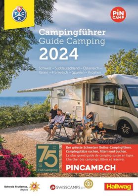 Schweiz - Europa 2024, Campingf?hrer TCS, Touring Club Schweiz