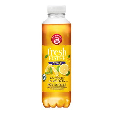 Teekanne fresh Eistee Zitrone Zucker und kalorienfreier Eistee 500ml