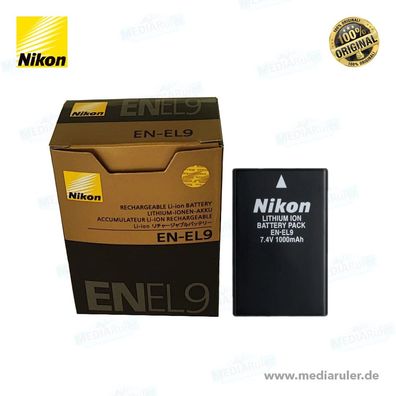 Nikon EN-EL9 Li-Ion Akku 7,4V 1000mAh für D40/ D60