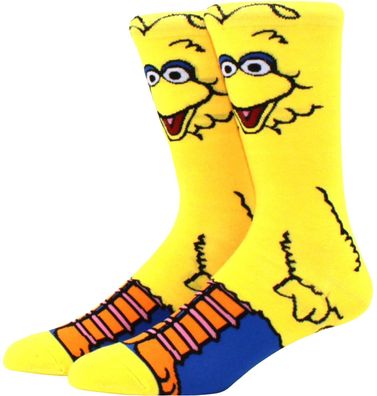 Bibo Sesamstraße Socken - Cartoon Sesame Street Muppet Show Motivsocken